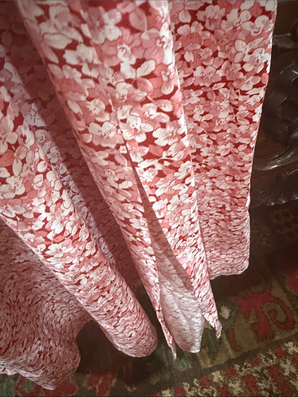 Smocked Floral Maxi Dress in Pink - Picture 5 of 6